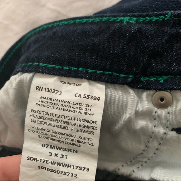 Wrangler Dark Wash Skinny Leg Jeans - Picture 4 of 9